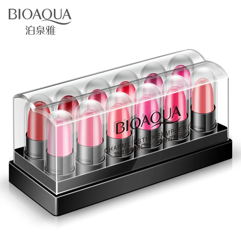 

BIOAQUA Gorgeous Water Lip Keep Color and The Moist Makeup Moisturizing Lipstick Lip Smooth and Tender Lipbalm 12pcs
