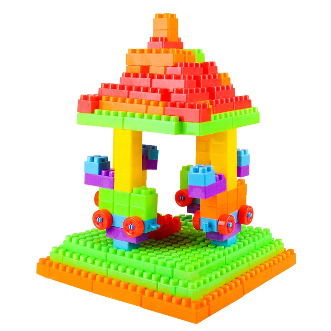 

Educational Toy Building Blocks DIY Plastic Building Blocks Toy 160 Pieces Toys for Children