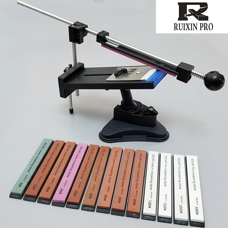 

ruixin pro Sharpener Professional Kitchen Knife Fix Fixed Angle with multi high quality stones sharpening stone whetstone grind
