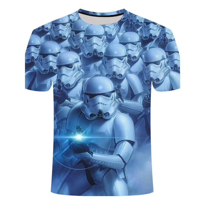

New Premium Men's T-shirt Star Wars Cartoon Costume Movie t shirt.Funny 3D t shirt adult Funny men's T-shirt Asia Size S-6XL