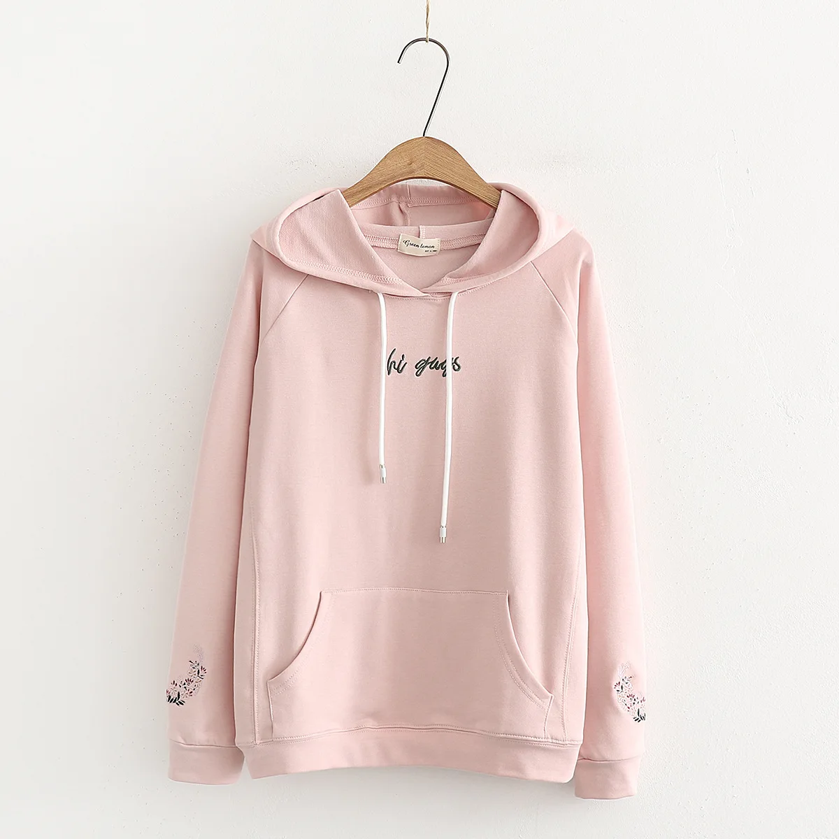 Autumn Winter Women Floral Printed Hoodie Sweatshirts