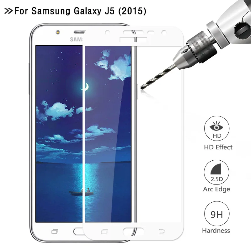 

Protective Tempered Glass for Samsung Galaxy J5 2015 Screen Protection Protector Glass Full Cover for Samsung J500F Screen Glass