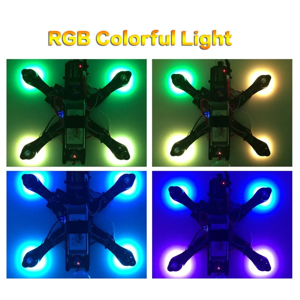 4 шт. WS2812B 5 в 5050 RGB Светодиодная панель для Naze32 F3 CC3D управления полетом RC гоночный