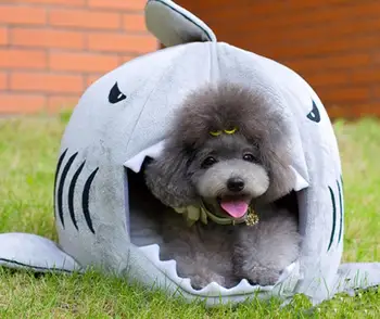 

5pcs/lot Shape of Shark Puppy Pet bed or kennel and DOG or cat bedroom or house mat include pillows pet dog toys for animal