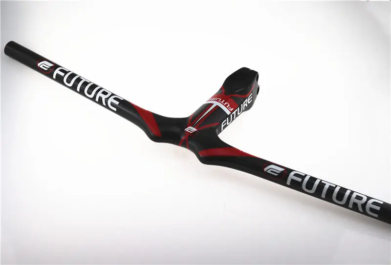 

Future new 3K carbon fiber MTB flat handlebar 31.8mmMTB integrated handlebar with carbon rod gloss