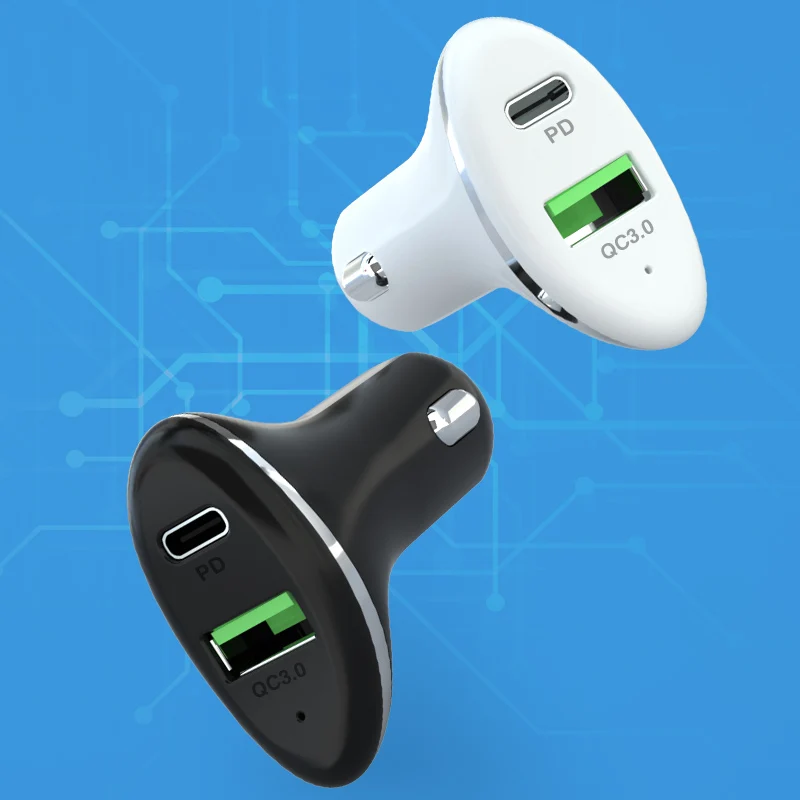 

Quick Charge 3.0 USB Car Charger For Motorola One Action Vision G7 Power G6 E5 G5s Plus Z4 Z3 Z2 Play QC3.0 PD Fast Car Charging