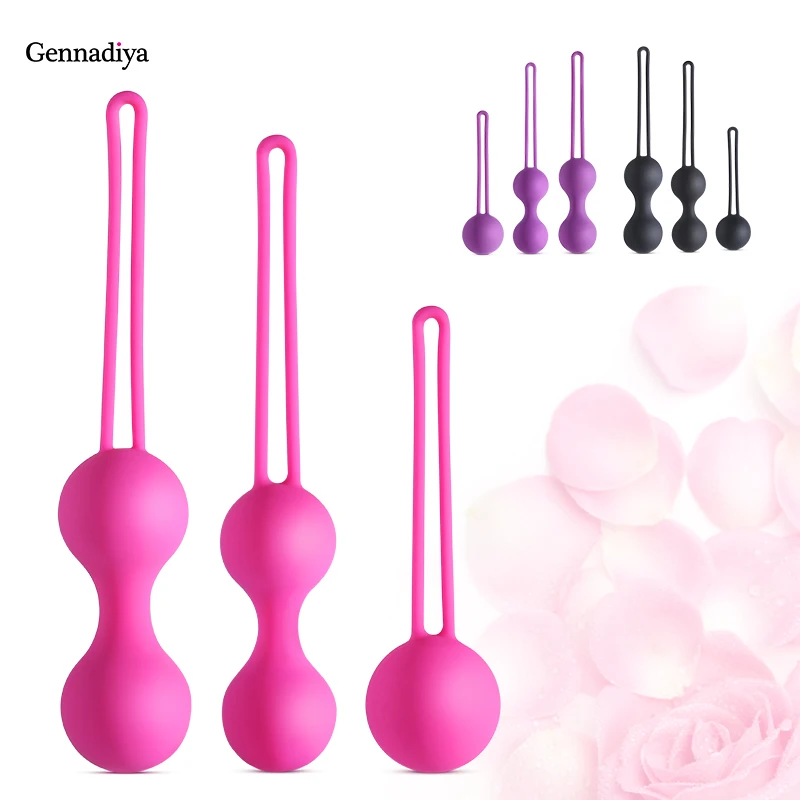 Silicone Ben Wa Ball Vagina Tighten Exercise Kegel Ball Sex Machine Geisha Ball Smart Love Ball