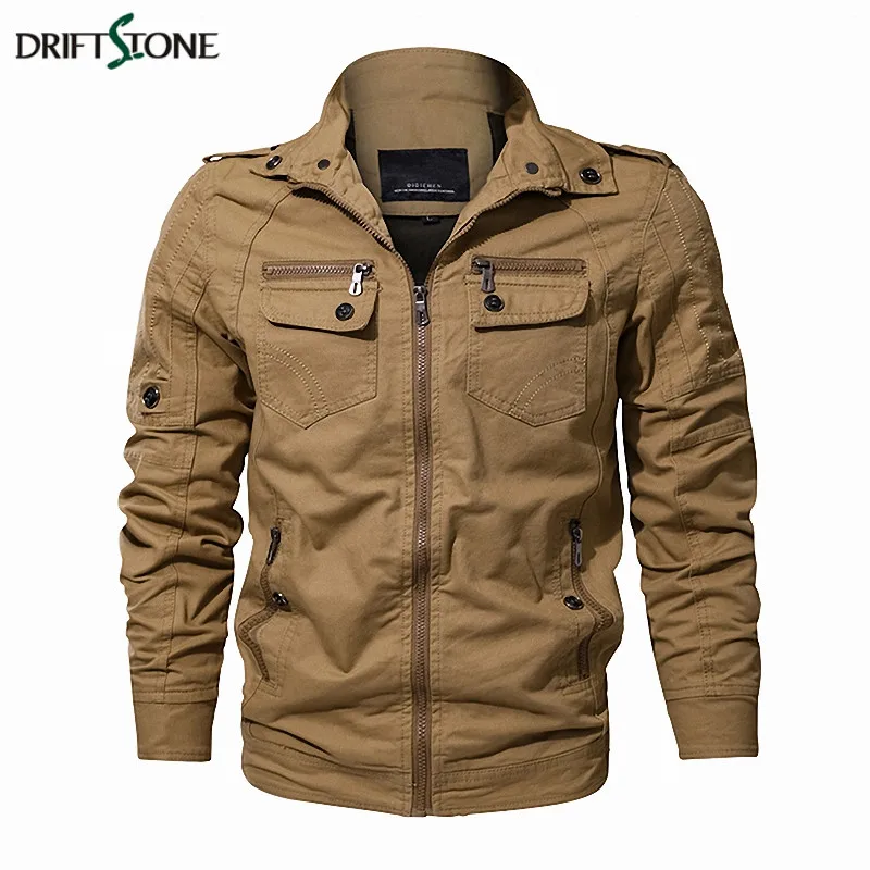 

New Military Jacket Men Spring Casual Jacket Army Tactical Air Force Jackets Cotton Khaki Black Army Green 6XL