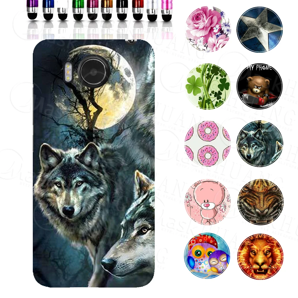

Wolf Cartoon Animal Print Case Cover for Prestigio Grace R7 PSP7501DUO Soft Shell Housing Bag
