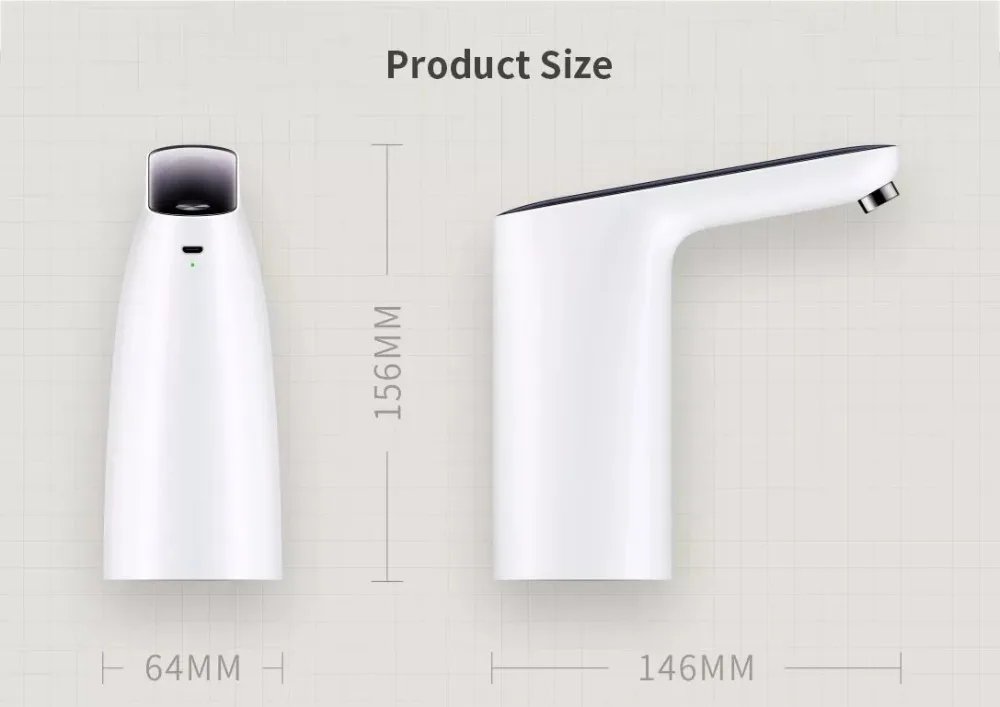 XIAOMI Mijia 3LIFE Automatic USB Mini Touch Switch Water Pump Wireless Rechargeable Electric Dispenser Water Pump With USB Cable (8)