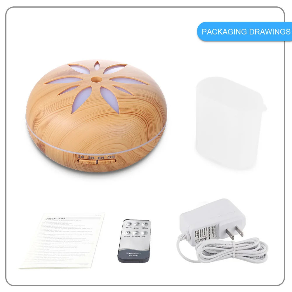 AC 100 240 V Große Kapazität Ultraschall Aroma Diffuser Luftbefeuchter mit 7 Farben Led leuchten 550 ML Ätherisches öl Diffusor