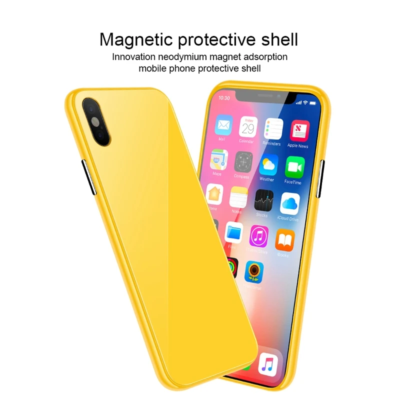 Магнитный чехол для iPhone 8 7 Plus магнитный поглощающий флип iphone 6 6s plus X 10 XS Max XR