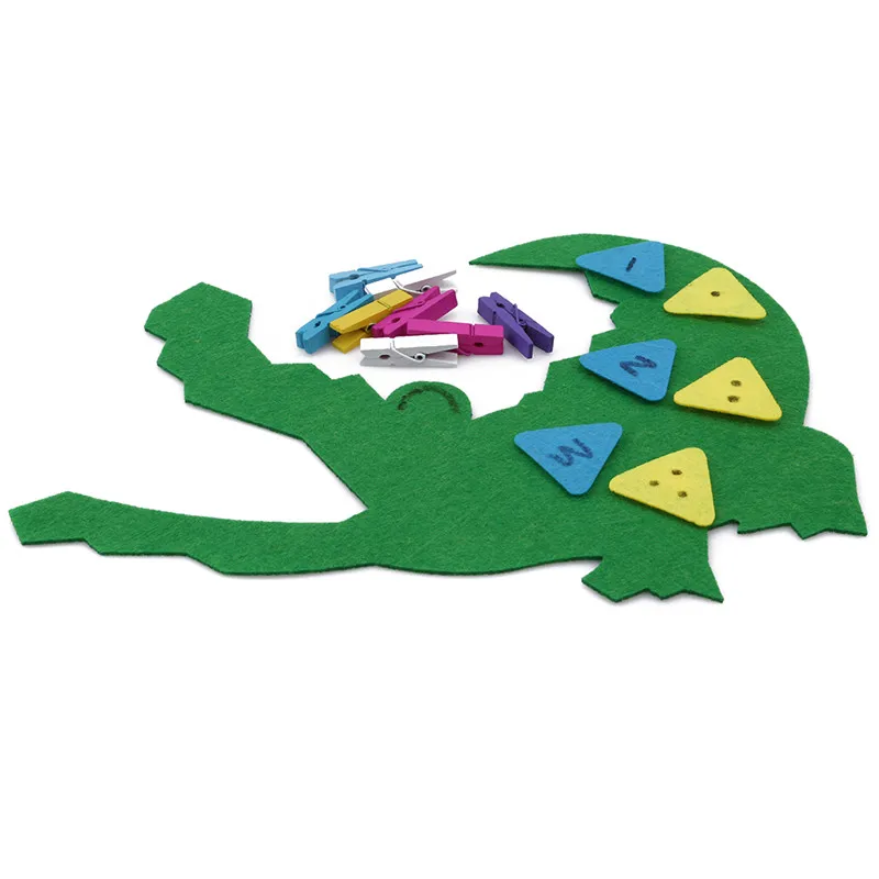 Монтессори обучение детский сад Руководство Diy ткань+ деревянный зажим Развивающие Игрушки для раннего обучения обучение детский сад математическая игрушка