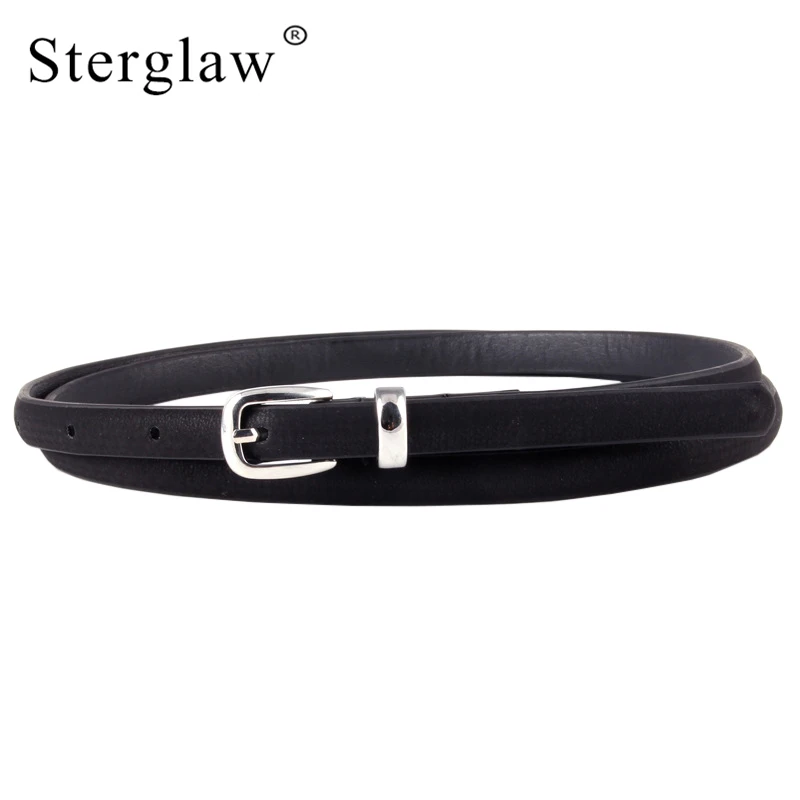 Sterglaw дизайнерские ремни для женщин, высокое качество, черный тонкий кожаный ремень для женщин, джинсовый ремень, женские ремни, пояс ceinture N105