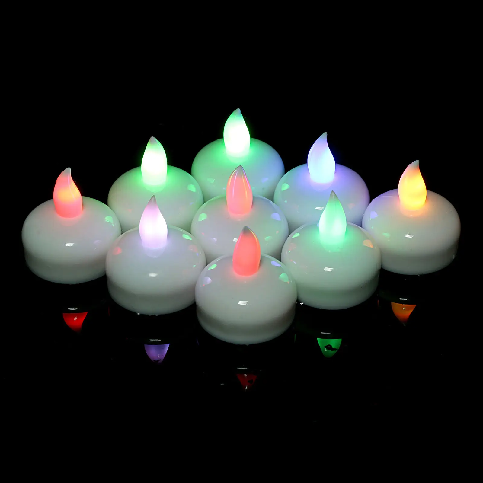 

12Pcs Waterproof LED Floating Tea Light Flameless Candle Wedding Party Decor LED floating Candle