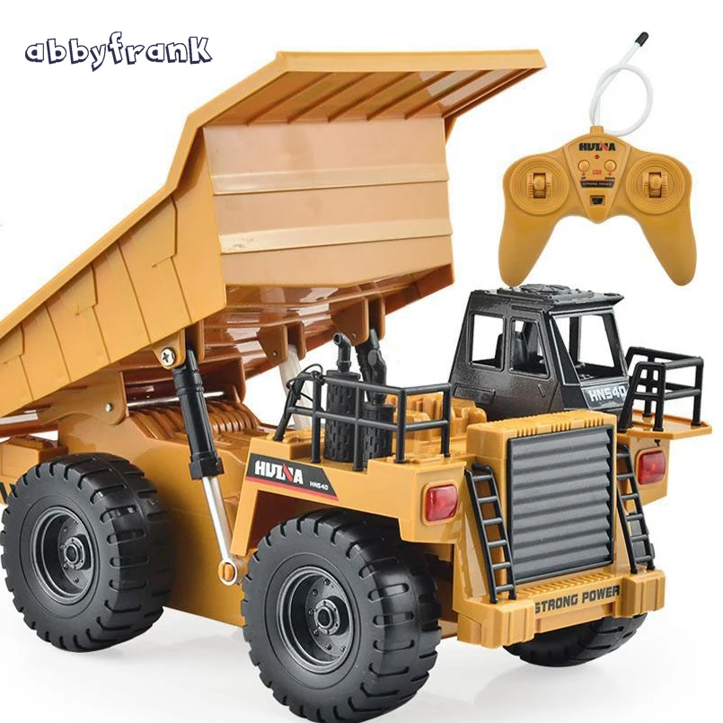Abbyfrank RC Car font b Toy b font Car Remote Control Truck Tipper Alloy Multi function