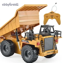Abbyfrank RC Car font b Toy b font Car Remote Control Truck Tipper Alloy Multi function