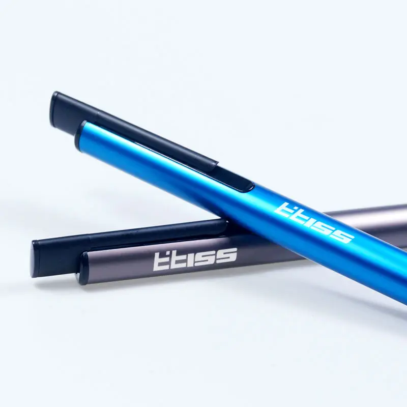 US $258.60 500 pcslot smoot line aluminium ball pen with laser logo for promotion