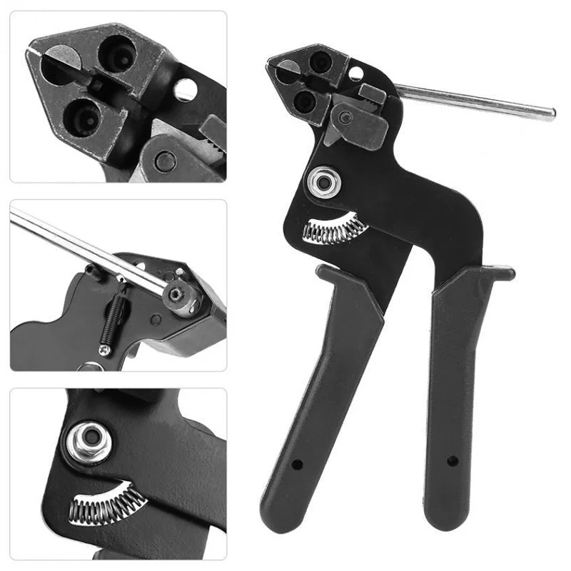 

Stainless Steel Metal Cable Tie Fasten Pliers Crimper Tensioner Cutter Tool Dropshipping