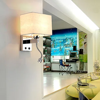 

DX Modern Led Wall Lamp Home Decor Lighting Fixture Makeup Light Bedroom Light Stainless Steel Luminaire White Gold Luster