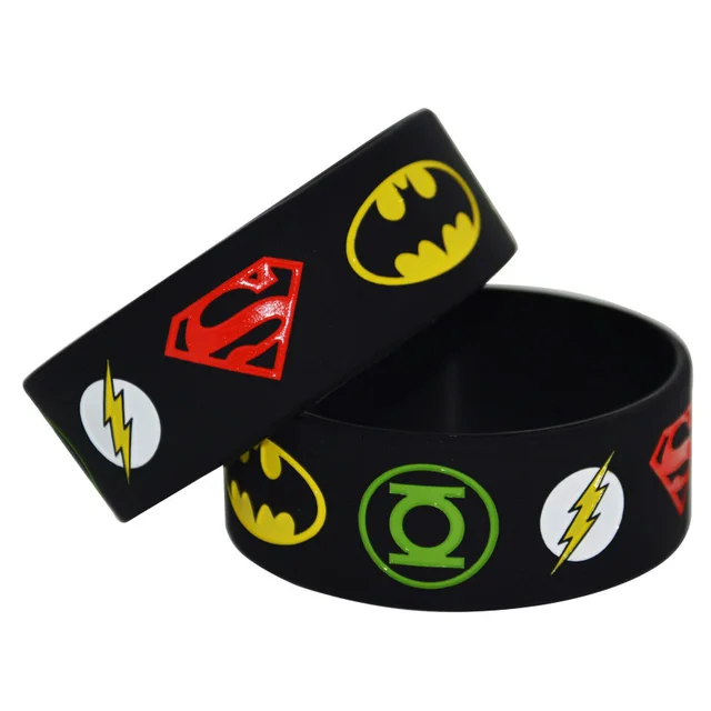 1piece New Justice League Superman Batman Green Lantern The Flash 1piece New Justice League Superman Batman Green Lantern The Flash Wristband