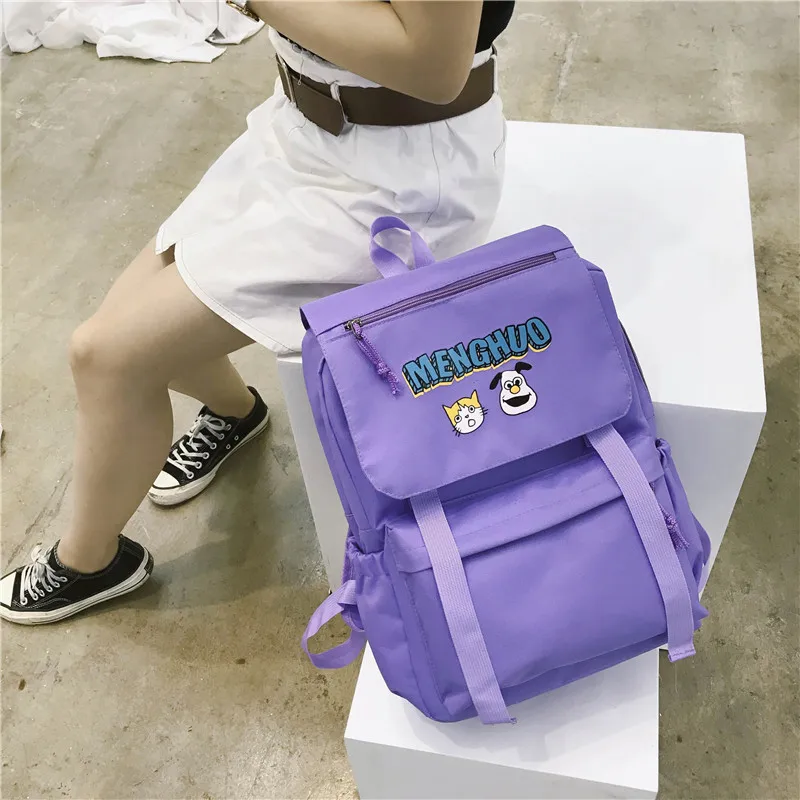 Menghuo Waterproof Nylon Women Backpacks Female Fashion Rucksack School Backpack for Girls Travel Bag Bolsas Mochilas Sac A Dos (17)