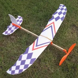 Резиновая лента планер летающий самолет модель самолета DIY сборка подарок игрушка для ребенка