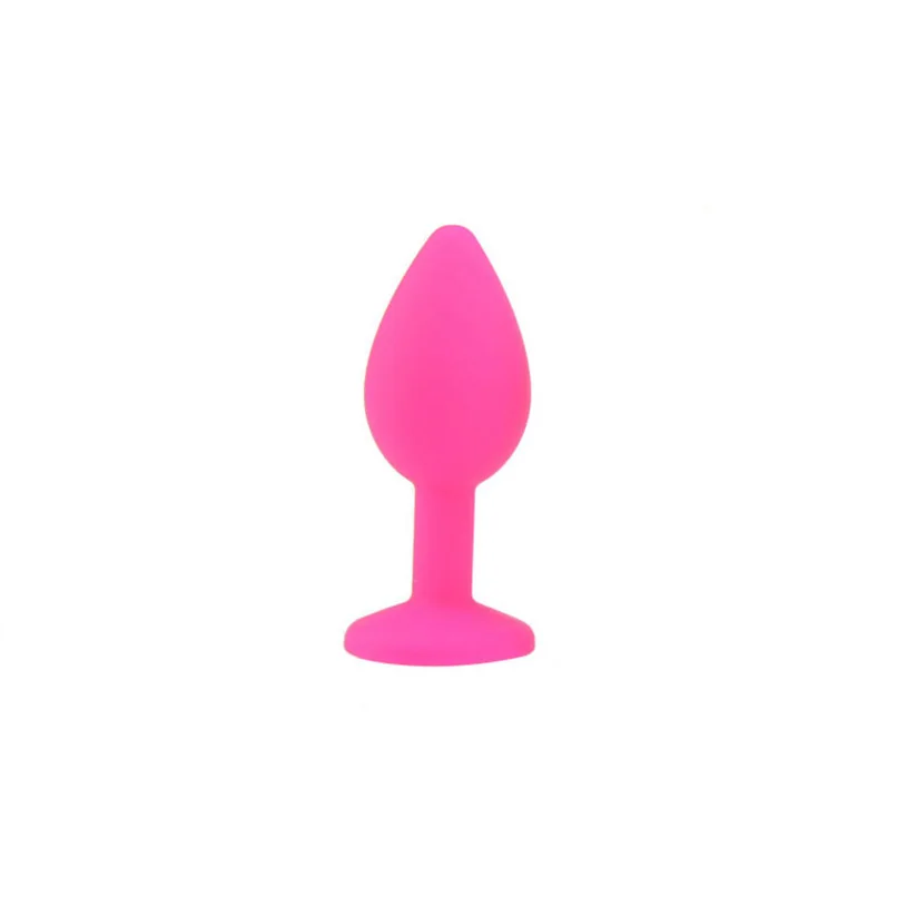 Small Size Adult Sex Products Pink Butt Plug Silicone Anal Plug Anal Sex Toy for Women