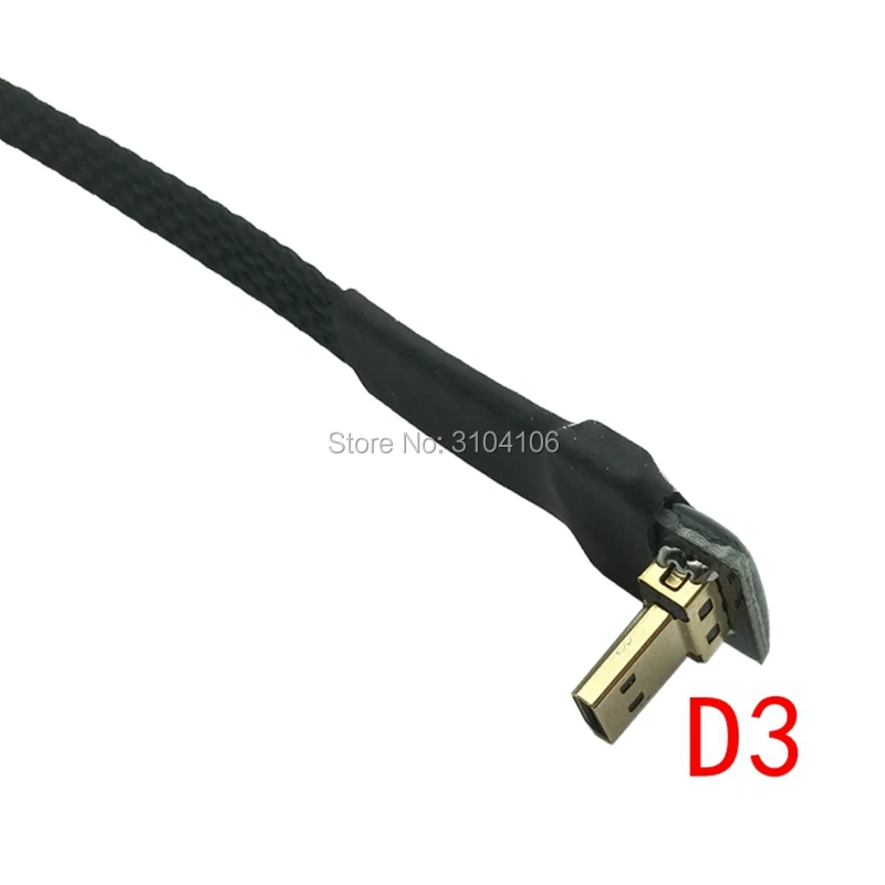 FPV Micro HDMI Mini адаптер 5 см 50 FPC плоский 2 0 кабель экранированный для мультикоптера