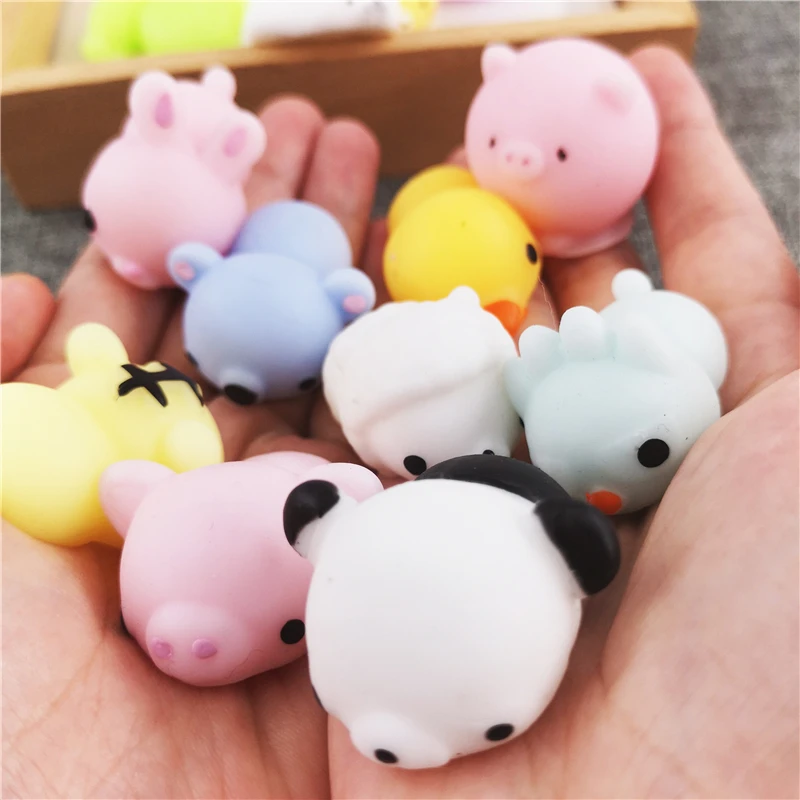 

10/20/40pcs Mini Mochi Slow Rising Squishy Toys Kawaii Animals Soft Panda Phone Straps Kid Gifts Stress Reliever Toy Party Favor