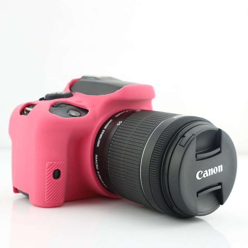 Хорошая мягкая сумка для камеры для Canon 100D EOS 100D силиконовый чехол резиновый чехол для камеры защитный чехол для тела 7 цветов