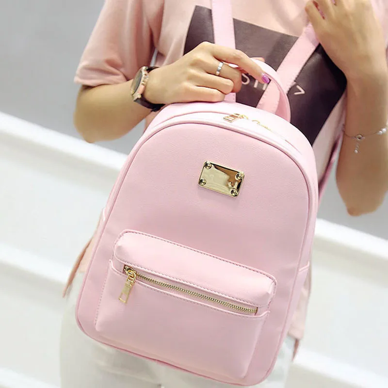 AEQUEEN/розовые школьные сумки для девочек, женский рюкзак из искусственной кожи высокого качества для дам, модные надежные рюкзаки, маленькие рюкзаки, Mochilas, для путешествий