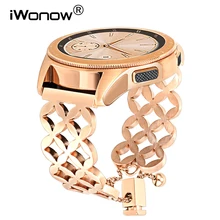 IWonow ювелирный ремешок для часов samsung Galaxy Watch 42 мм Active Active2 40 мм 44 мм женский ремешок на запястье браслет из нержавеющей стали