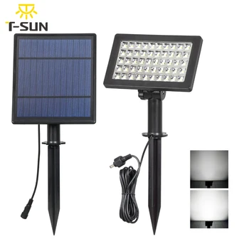 

T-SUNRISE 5W 50 leds Solar Lamp Solar Powered Lighting LED Garden Light Solar Spotlight Waterproof for Tree, Patio, Yard
