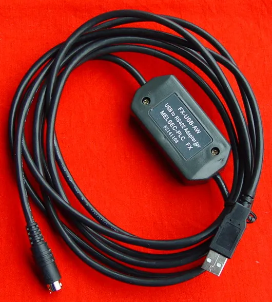 

FX-USB-AW : USB/RS422 interface for Mitsubishi FX3U/FX2N/FX1N/FX0/FX0S/FX1S series PLC, 2.5 meters, FREE SHIPPING