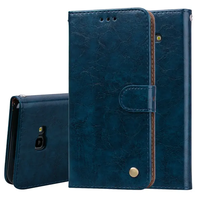 $US $5.61 Luxury Leather Etui for Samsung J4Plus Case Coque Samsung J4 Case J4+ Flip Wallet Business for Sams
