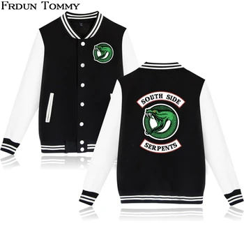

Riverdale Jacket Oversize V-neck moletom Pullovers Baseball Jacket Women/Men Outwear Kpop Casual 2018 Jacket