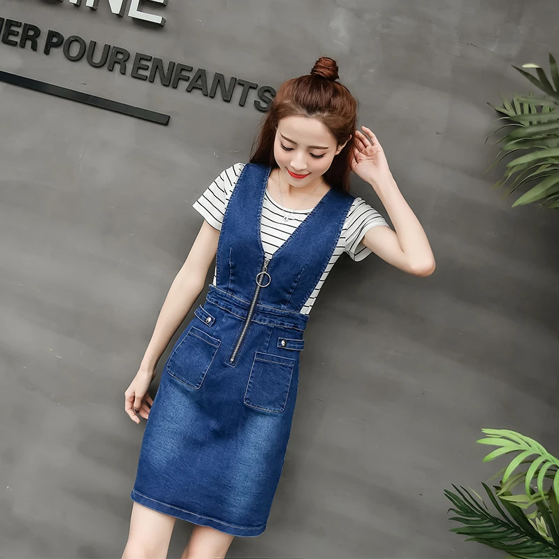 jean dress with front zipper