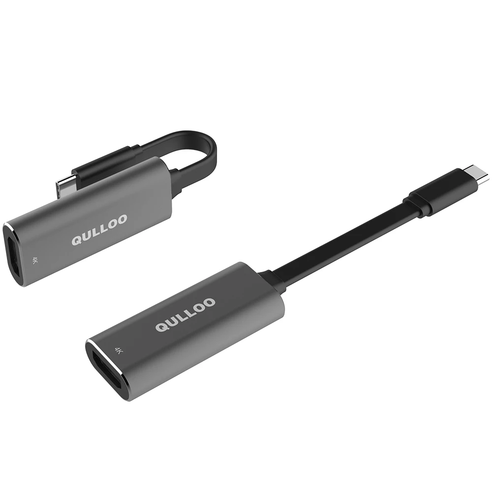 QULLOO Тип usb C к адаптеру HDMI 4 k Ультра HD USB 3,1 Blackberry keyone, для MacBook Pro /, samsung Galaxy Note 8/S8/S8 плюс