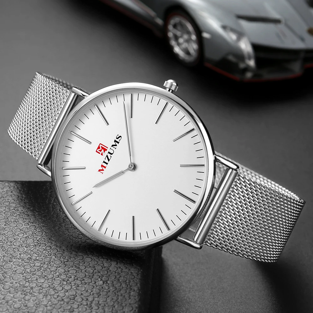 MIZUMS Mens watches top brand luxury Analog Quartz Watch Fashion Ultra Thin Business Casual Simple Waterproof MIZUMS Mens watches top brand luxury Analog Quartz Watch Fashion Ultra Thin Business Casual Simple Waterproof