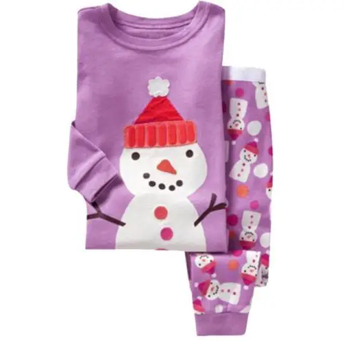 Коллекция года, весенне-осенние детские пижамы с рисунками животных милые хлопковые пижамы с длинными рукавами для маленьких девочек пижамный комплект - Цвет: Бежевый