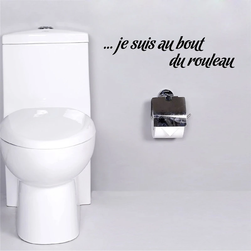 Je suis au bout du rouleau Art Decals Toilet  Decor