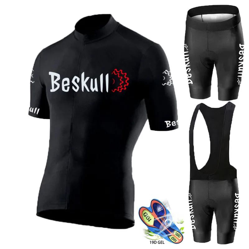 

2019 Summer New black Cycling Jersey Short Sleeve Set Maillot Ropa Ciclismo Uniformes Quick-dry Bike Clothing MTB Cycle Clothes