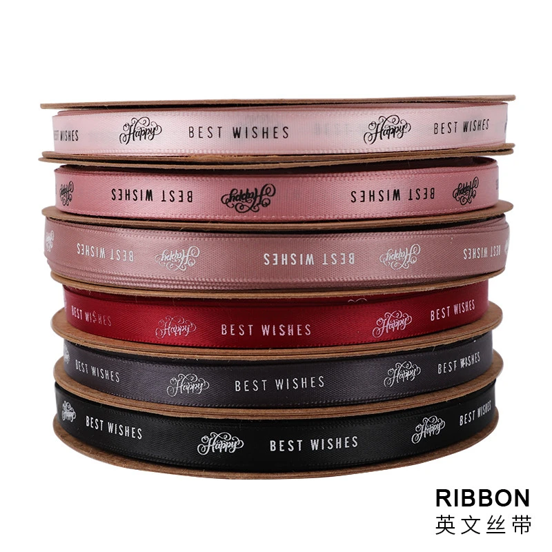 

Satin Ribbon 10mm 50Yard/roll High Density Silk Ribbon for Florist Supplies