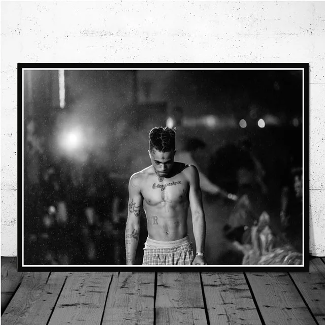 Настенная работа HD Печать модульная Картина на холсте картины XXXtentacion Rapper скандинавские современные Плакаты для гостиной украшения дома - Цвет: BO LXR1756-09