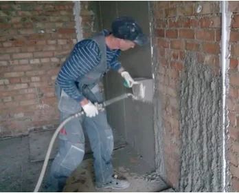 Rongpeng Cement Sprayer Gun hopper Gun Hand Trigger Air Valve Stucco Sprayer Mortar Sprayer Plaster Sprayer With 4 Holes