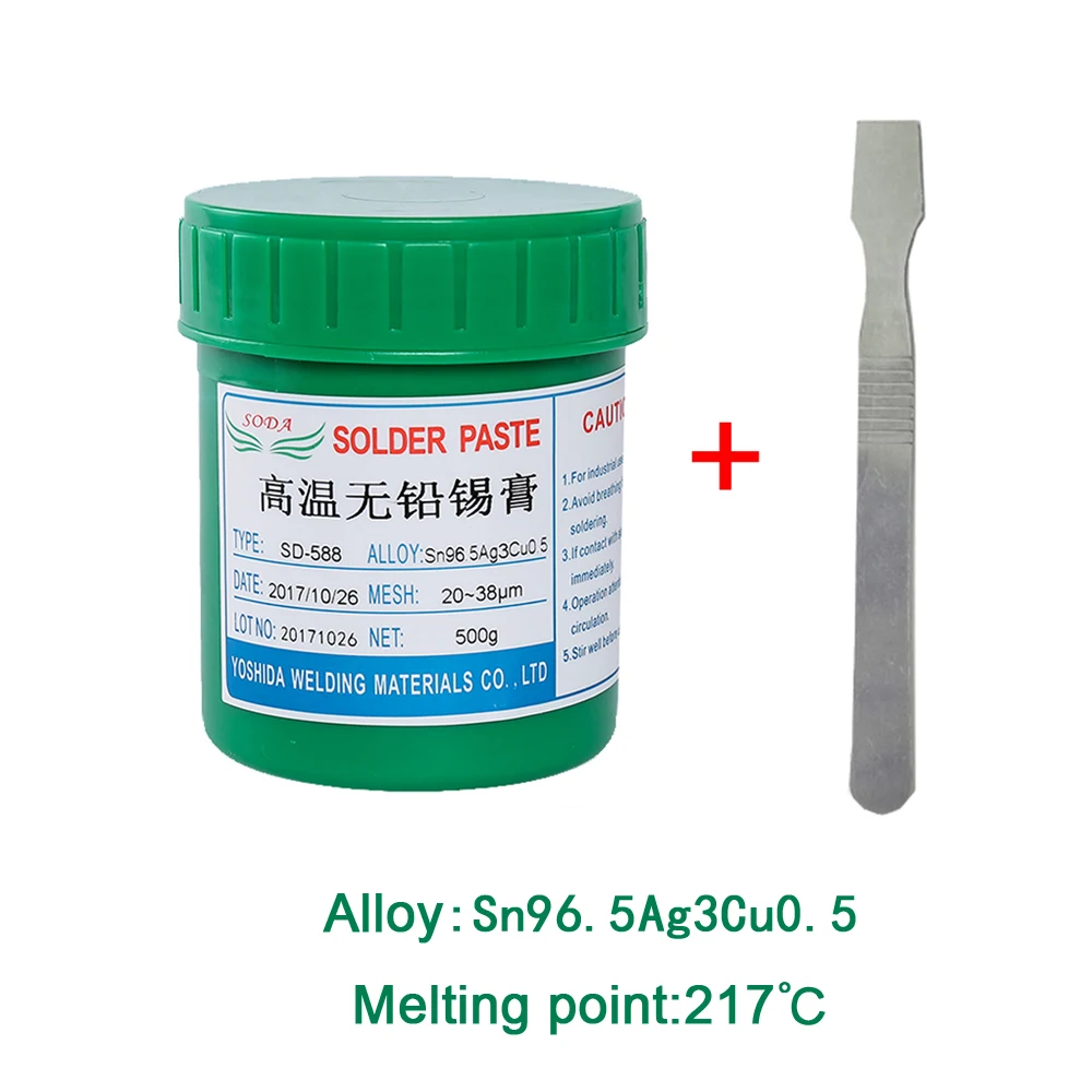High Temperature SD 588 Lead Free Zero Halogen Solder Paste SMT Solder