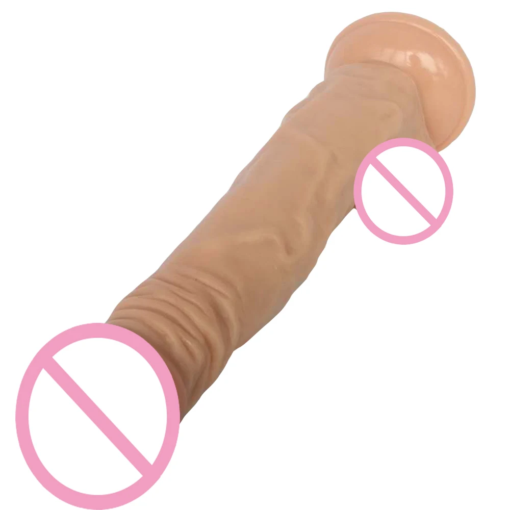 

HOWOSEX 24*4.5CM Realistic soft Big Dildo Flexible Penis Dick With Strong Suction Cup Huge Dildos Cock Adult Sex Toy for Women