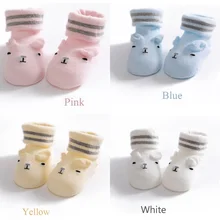 Новые носки для малышей с милым медведем в помещении милые носки для малышей с рисунком