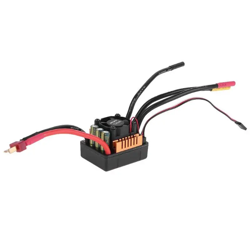 

Multiple Protection functions ESC Brushless Waterproof Sensorless Speed Controller for 1/8 RC Car Truck Cart Model Parts